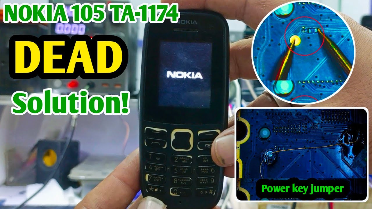 NOKIA 105 TA-1174 DEAD SOLUTION | NOKIA 105 POWER KEY JUMPER