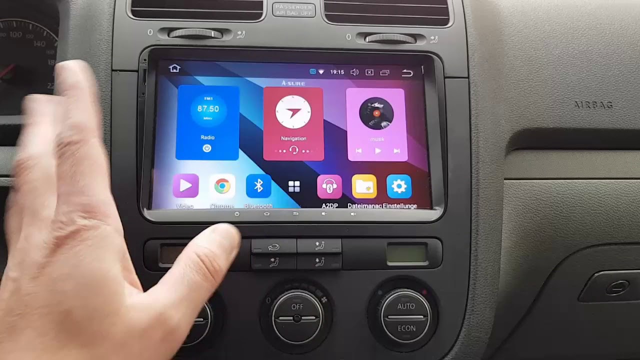 9 Zoll 8.0 Android Doppel-DIN-Radio von A-Sure für VW-Fahrzeuge - Einführung und erstes Fazit