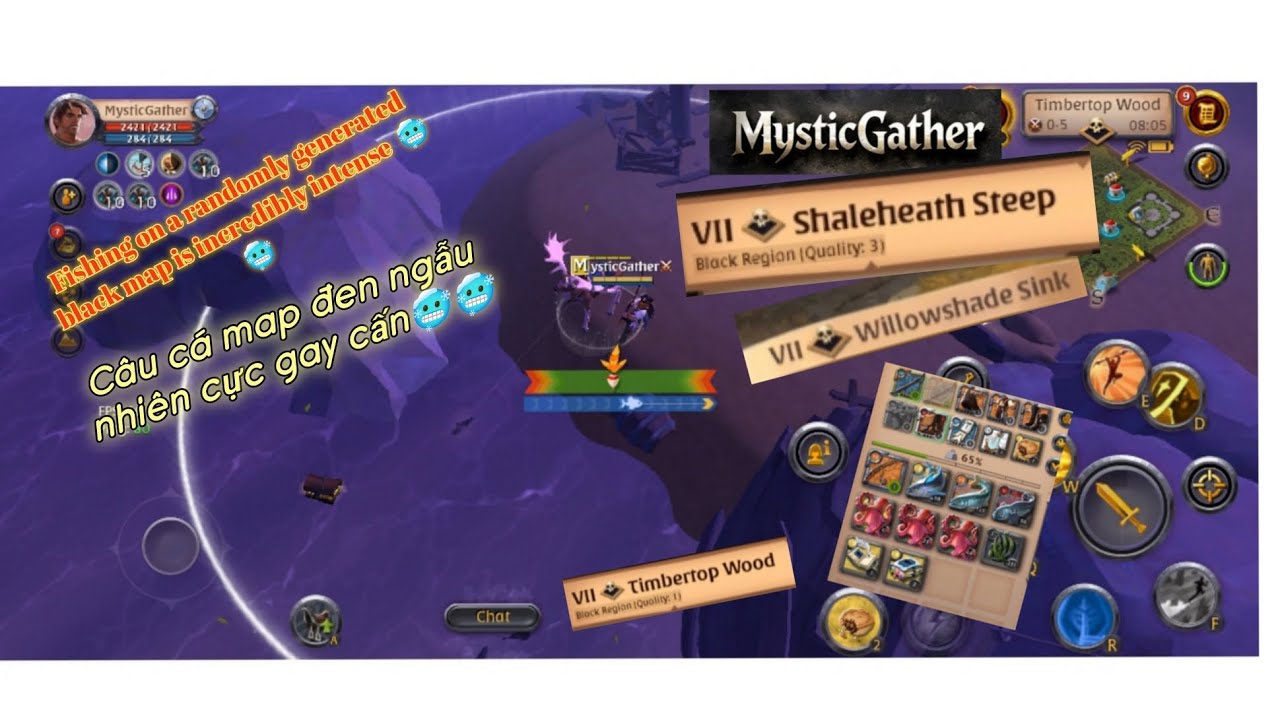 Câu cá map đen ngẫu nhiên trong Albion online 🥶🥶 | Fishing on a randomly generated black map 🥶🥶