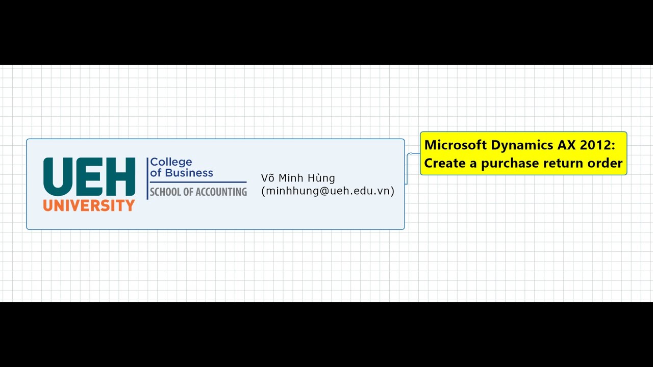 Microsoft Dynamics AX 2012: Create a purchase return order