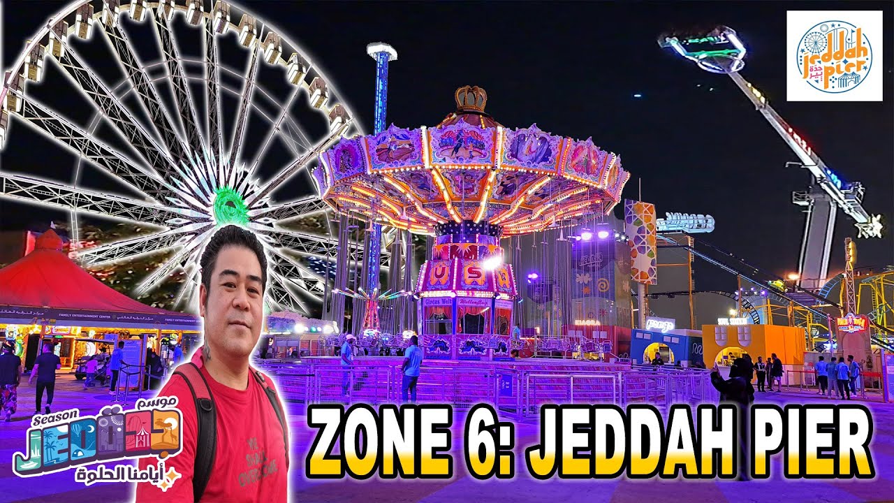 ZONE 6 of Jeddah Season 2022: JEDDAH PIER is the Largest Seaside Mobile Amusement Park in KSA
