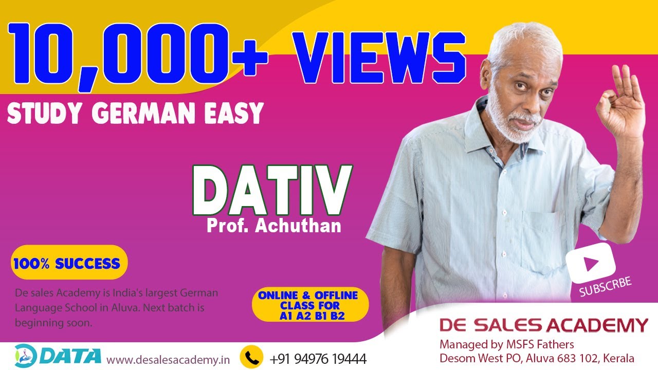021 DATIV CASE - German Language Course A1 Level: DE SALES ACADEMY
