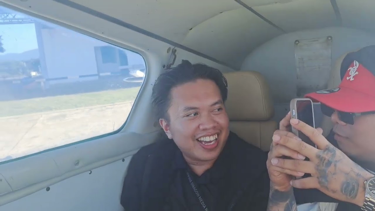 SIX-SEATER PLANE TAKES OFF FROM LUBANG FLYING TO SANGLEY CAVITE   #planeride #smallplane #plane 