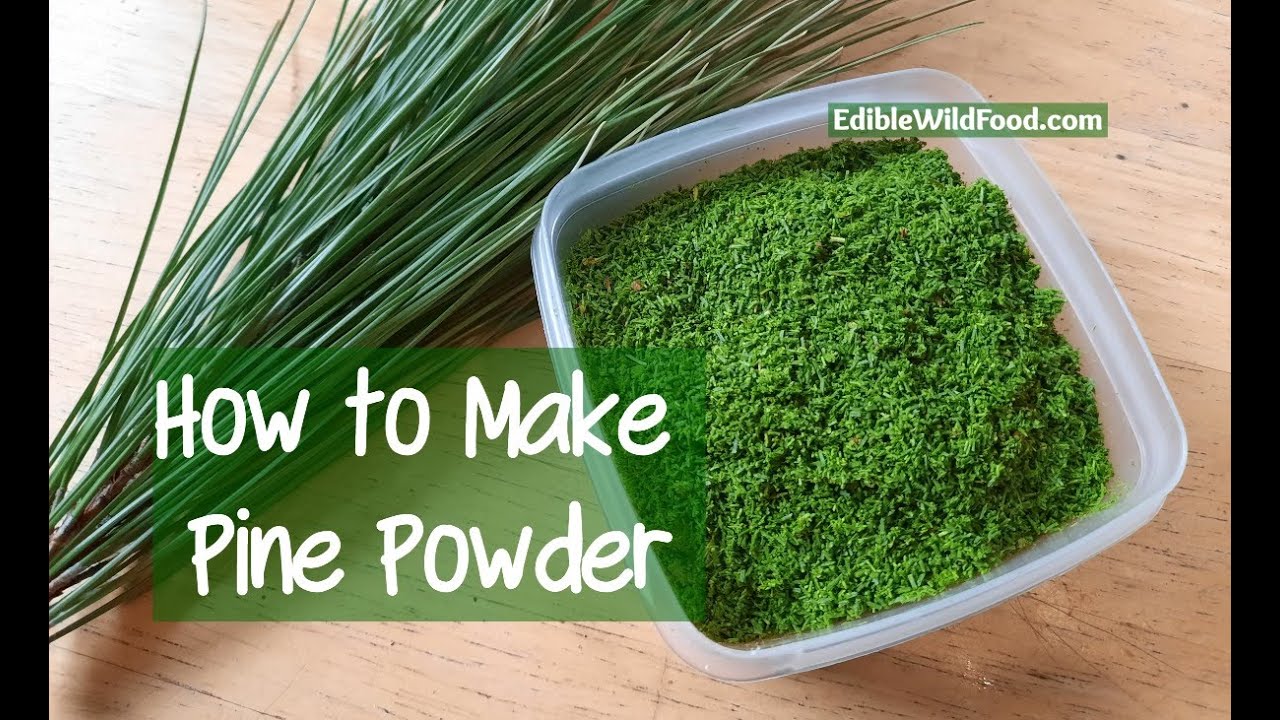 How to Make Pine Powder
