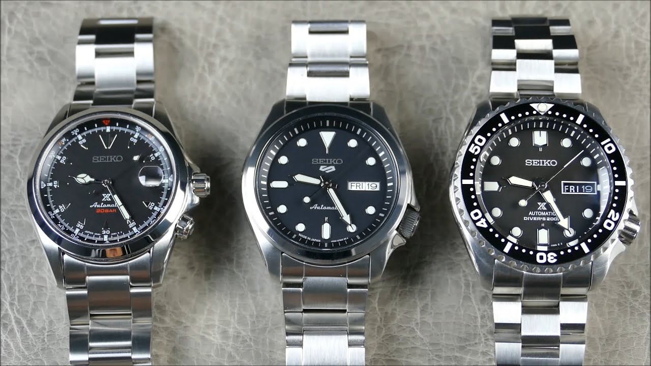 На запястье, с рук: Seiko 5 Sports – SRPE55, 5KXplorer – фирменная разработка Seiko Mod Perfection!
