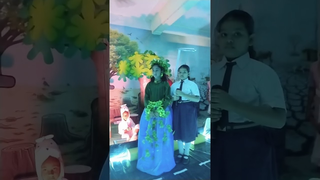 I participate in my school program our present ❤️