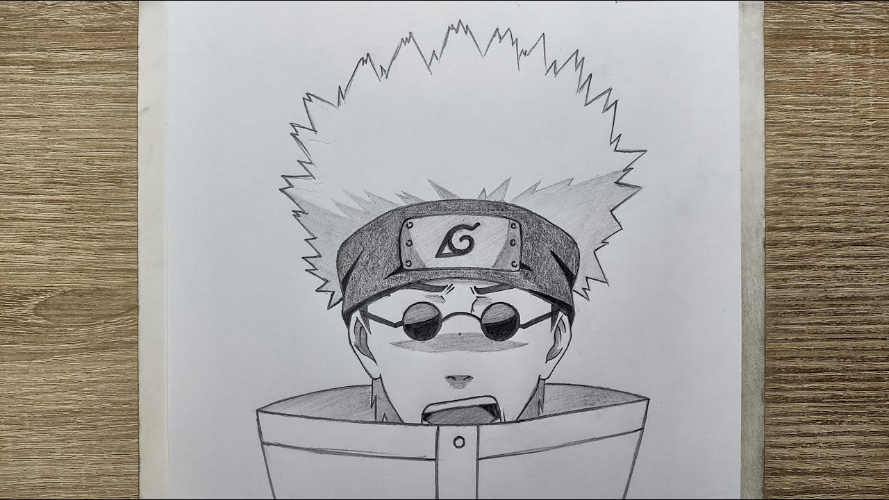How to draw Shino Aburame from Naruto