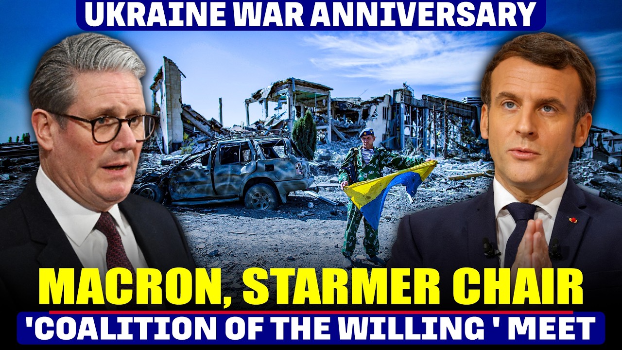LIVE: France's Macron, UK PM Starmer chair 'Coalition of the Willing' video-conference on Ukraine