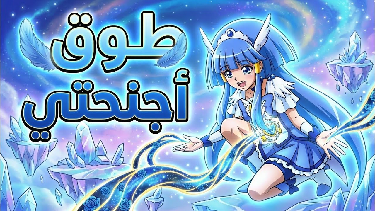❄تصميمي على كلوي من انمي قوة غليتر❄ على أغنية 🌸طوق أجنحتي🌸 اغنية عربية جميلة من تصميمي😘❤