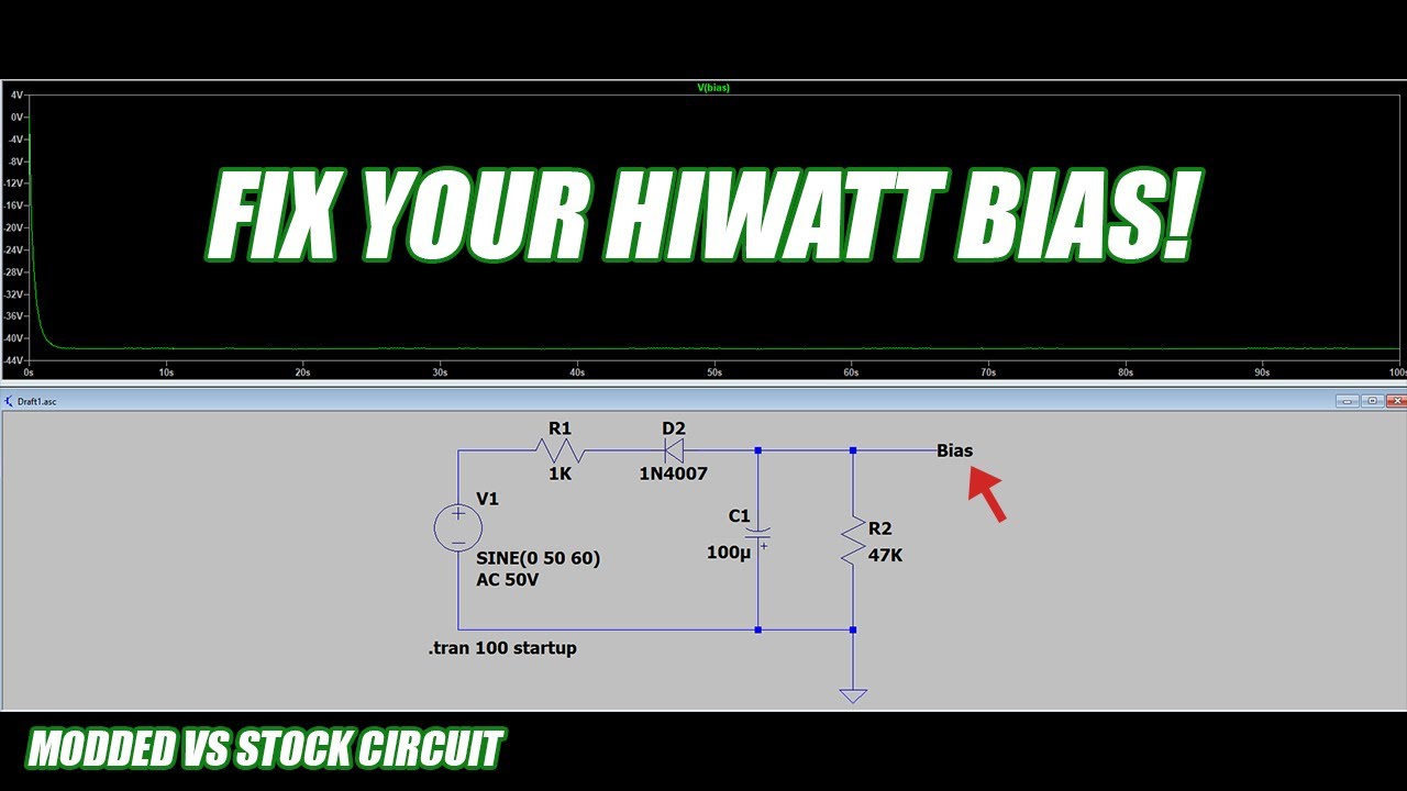 Hiwatt DR103 Bias Circuit EXPLAINED | Stock vs Modded