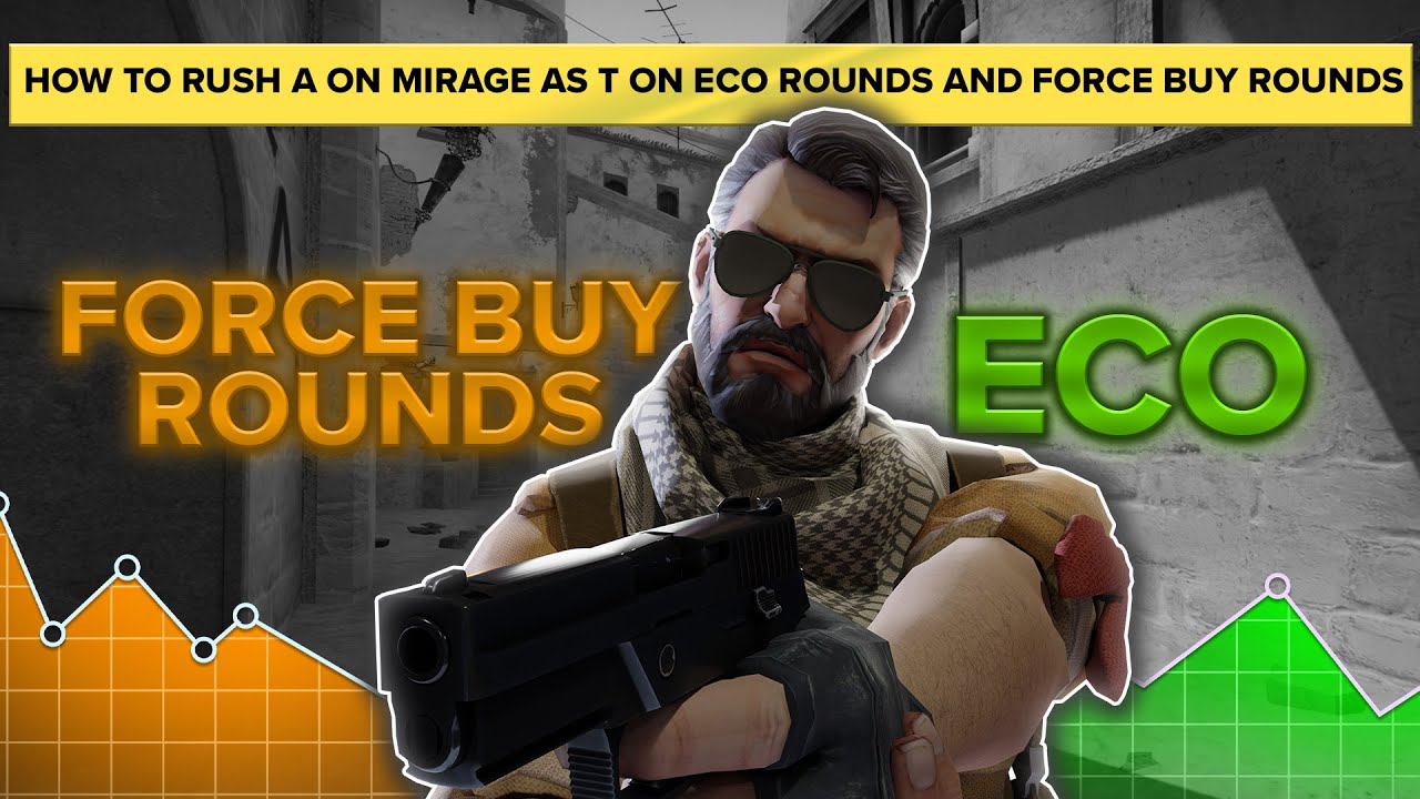 How to Rush A on Mirage as T on Eco & Force Buy - Lesson by CS2 Coach Hecklerr