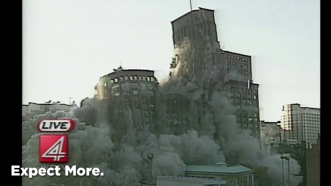 Watch demolition of Detroit’s former Hudson’s building back in 1998