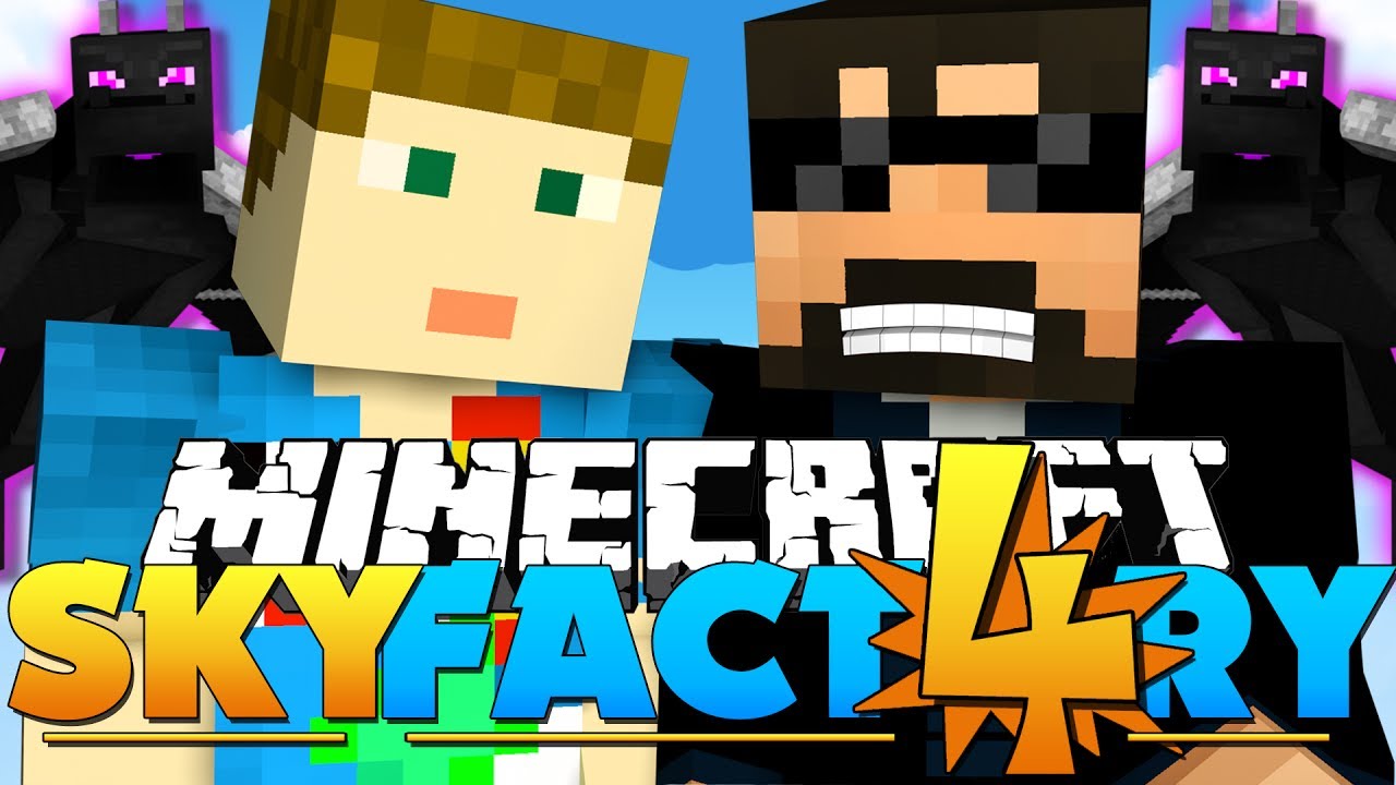 I HAVE to POKE the ENDER DRAGON on the BUTT! in Minecraft: Sky Factory 4!