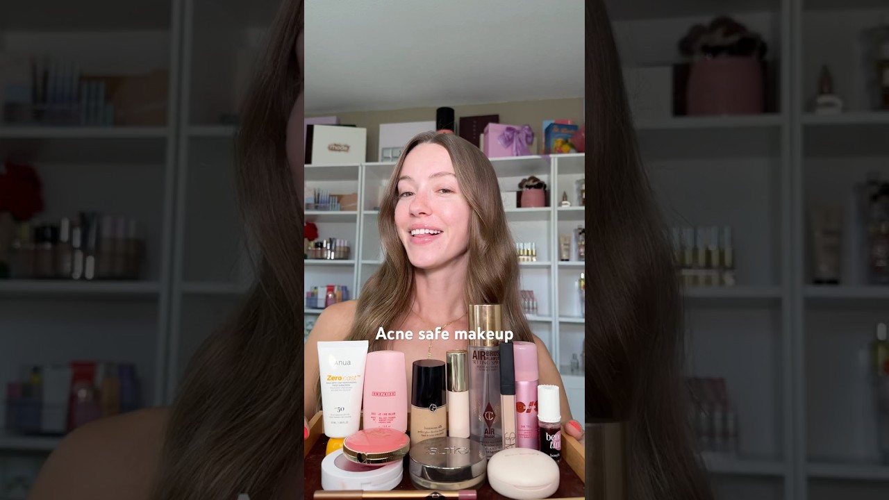 Acne safe makeup #acnesafemakeup #acneproneskin #makeuptutorial