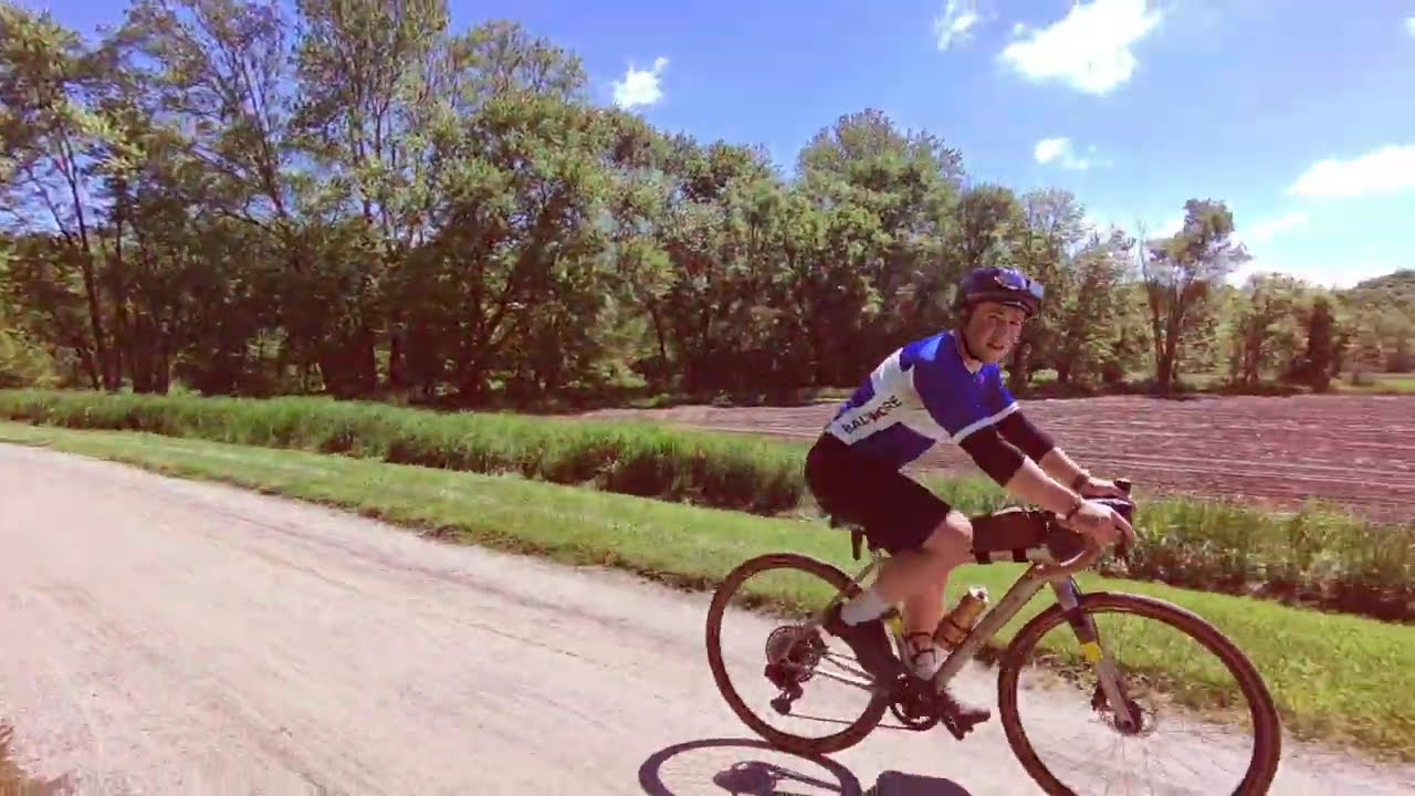 First Bike Ride with the Drone
