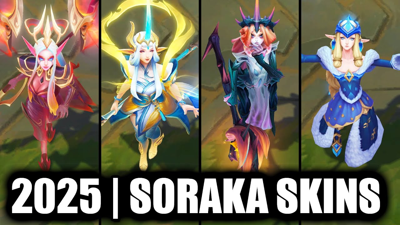 ALL SORAKA SKINS SPOTLIGHT 2025 | League of Legends
