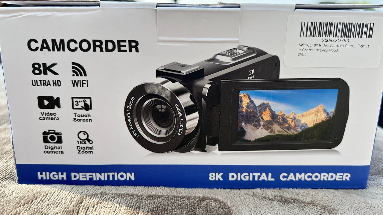 Wikico 8K Video Camera Unboxing