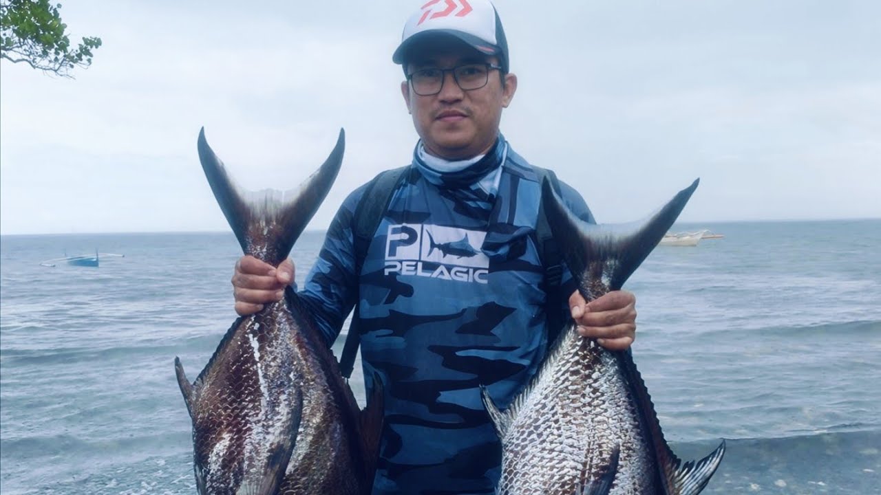 Vertical Jigging l Pacific pomfret | Double Hooked up | 