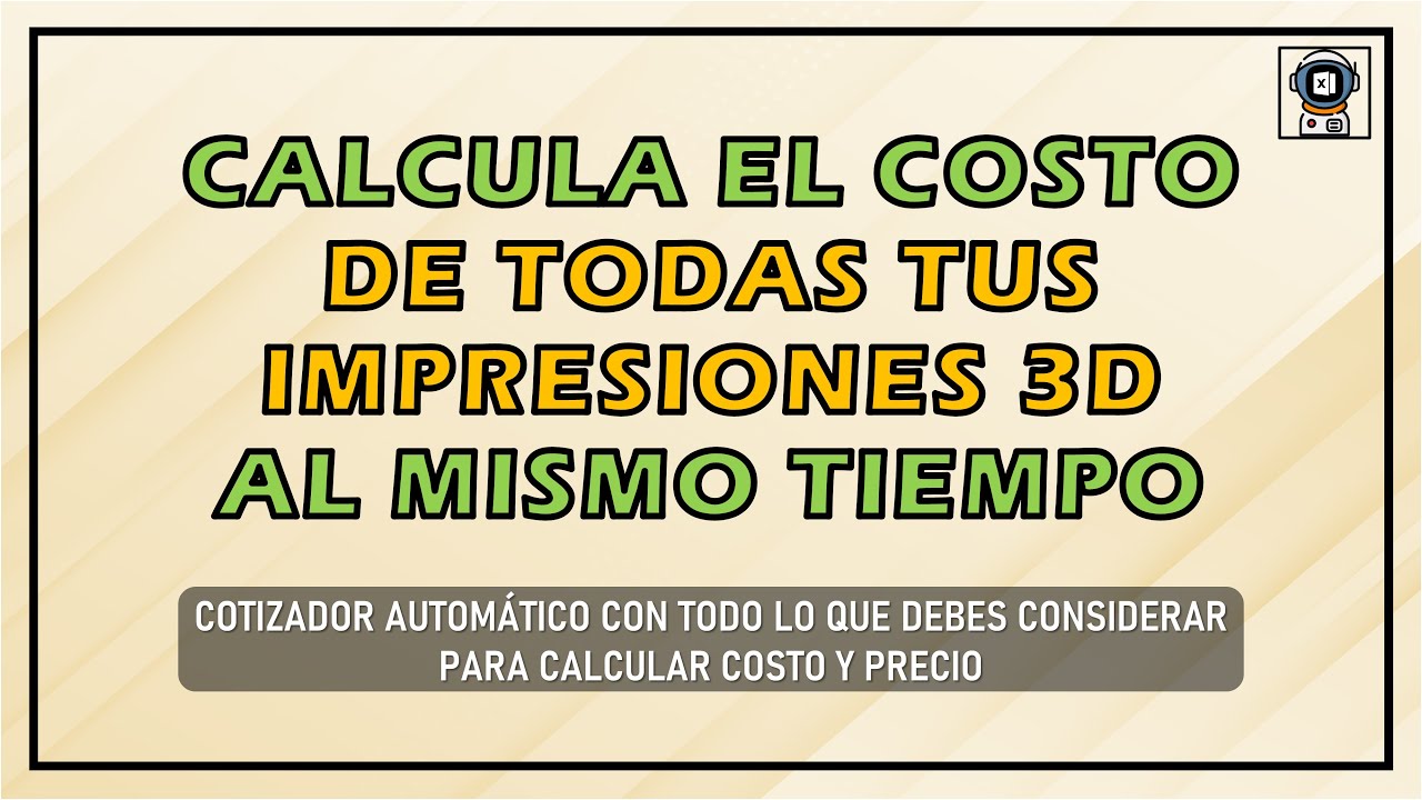 COTIZADOR AUTOMÁTICO Y MASIVO PARA TUS IMPRESIONES 3D | Súper calculadora 👌