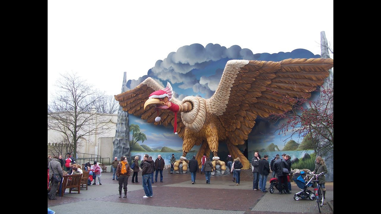 Vogelrok : Efteling : Onride - Offride : Dark Steel Coaster : Themapark : Holland [HD]