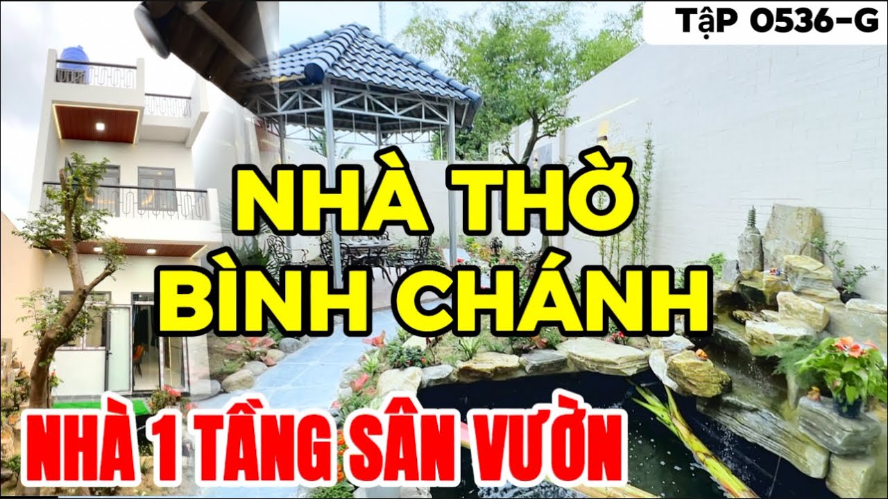 Tập 0536-G Nhà vườn Long An | Nhà 1 tầng sân vườn gần nhà thờ Bình Chánh | nhà vườn 365 Bình Chánh