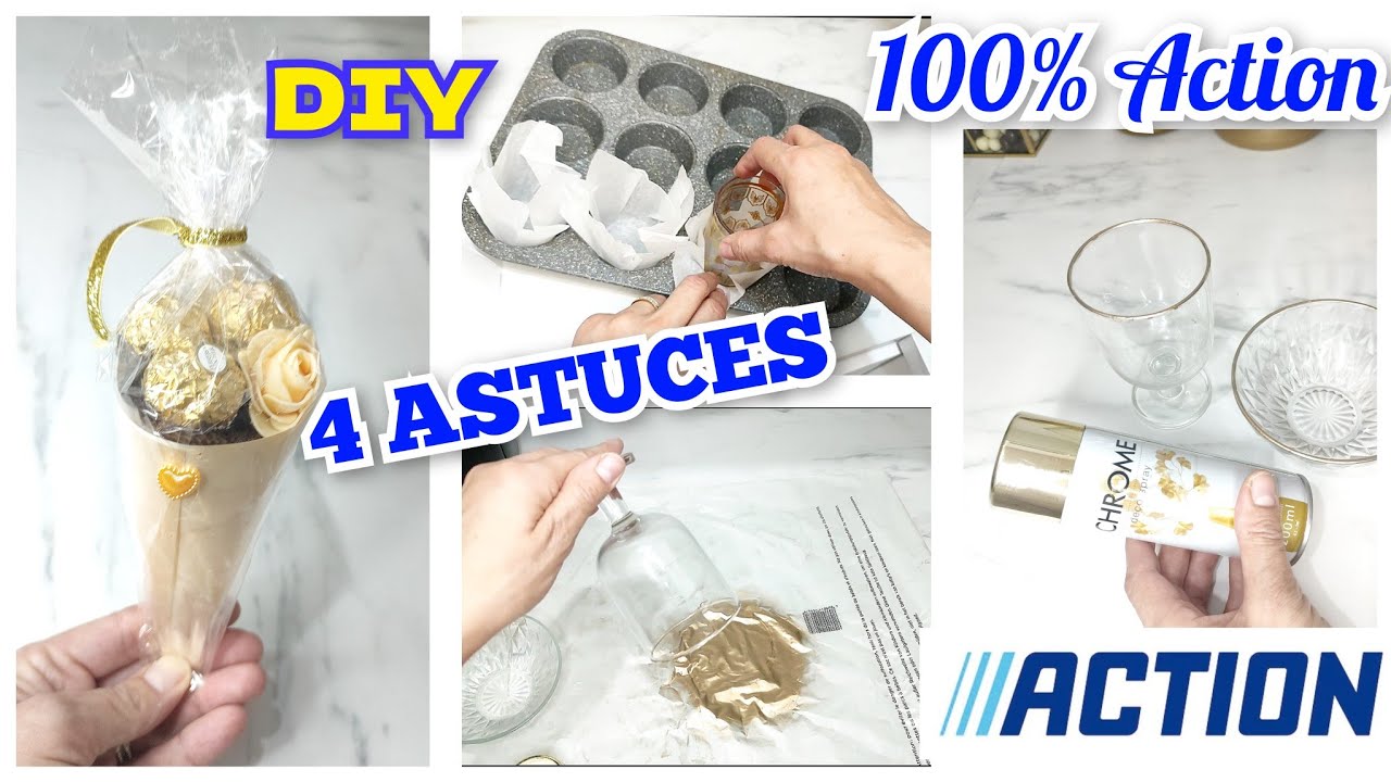 4 ASTUCES 100 % ACTION ✅ DIY IDÉE 🤩👌 LISERET DORÉ