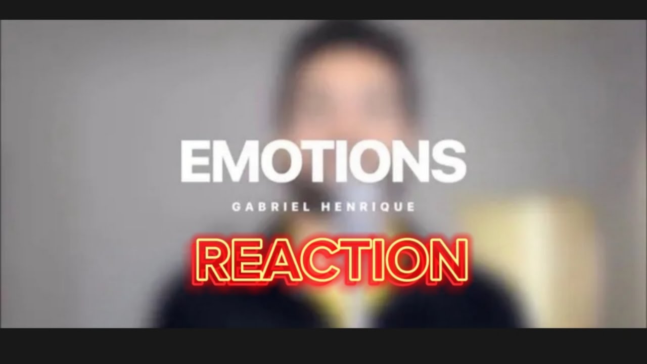 Emotions | Gabriel Henrique (Mariah Carey) REACTION #gabrielhenriquereaction #gabrielhenrique