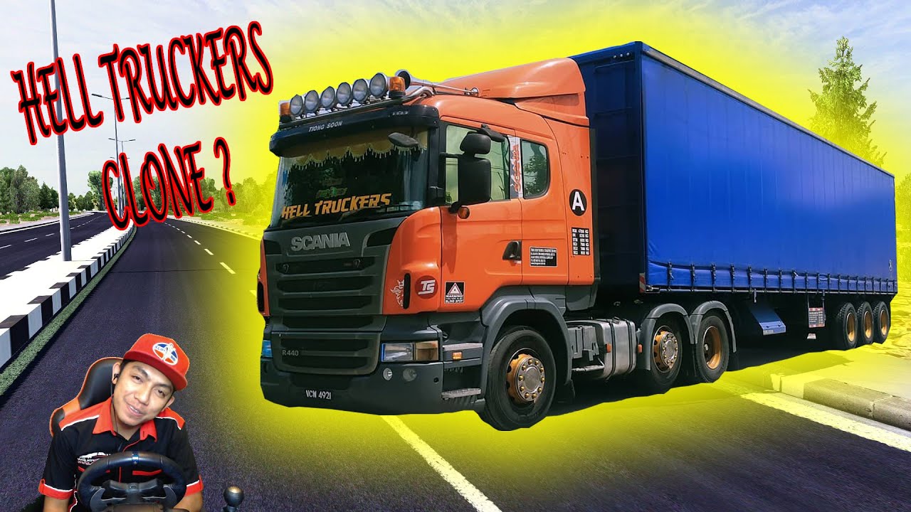 HELL TRUCKERS CLONE + Telolet ABANG TUKANG BAKSO SESAT MASUK HUTAN ~ EURO TRUCK SIMULATOR 2 MALAYSIA