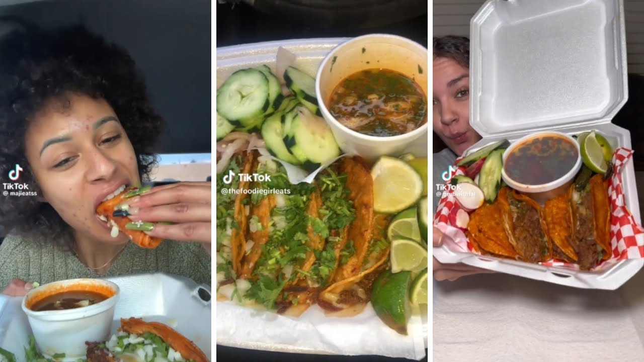 BIRRIA TACOS MUKBANG TIKTOK COMPILATION 🌮 💕💕