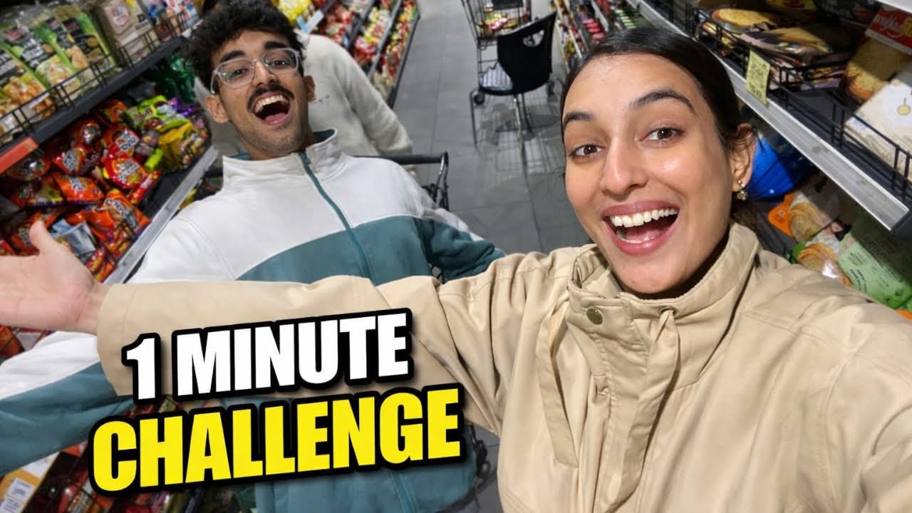 1 Minute Shopping Challenge 😍 With My Brother Sister 😰 | Daily Vlog 