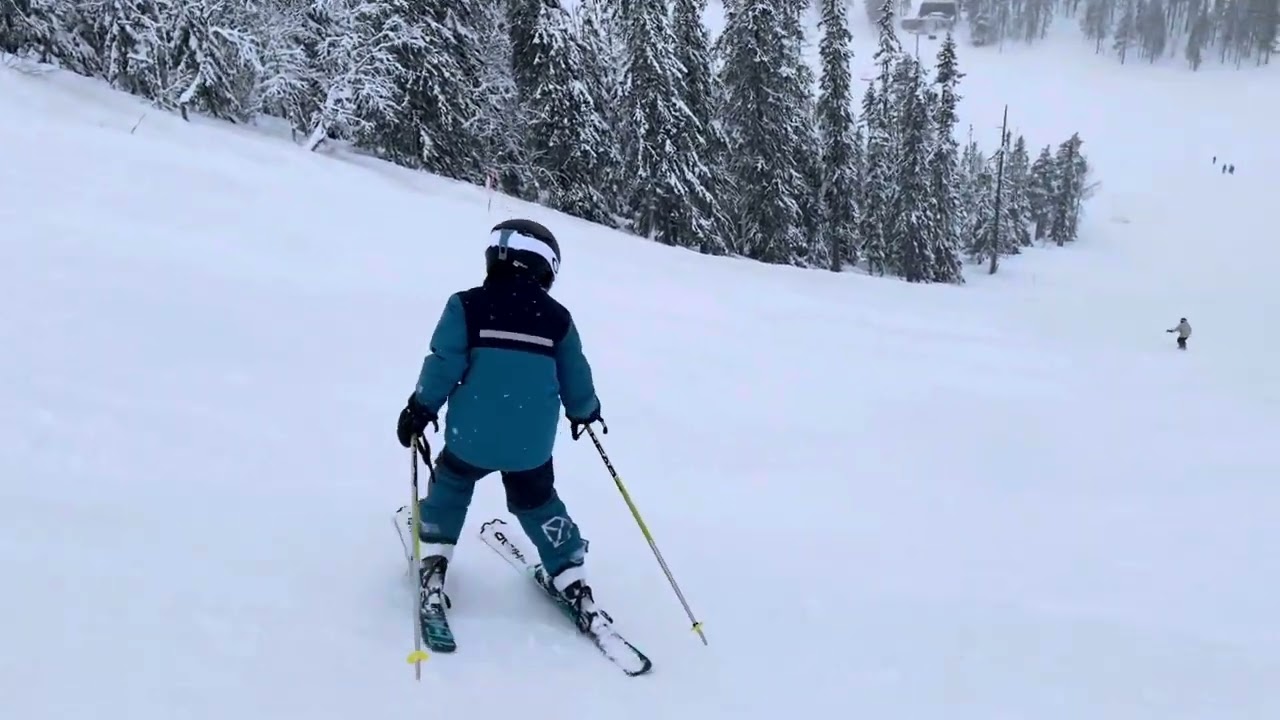 The steepest slope in Sälen ”Väggen” without stopping