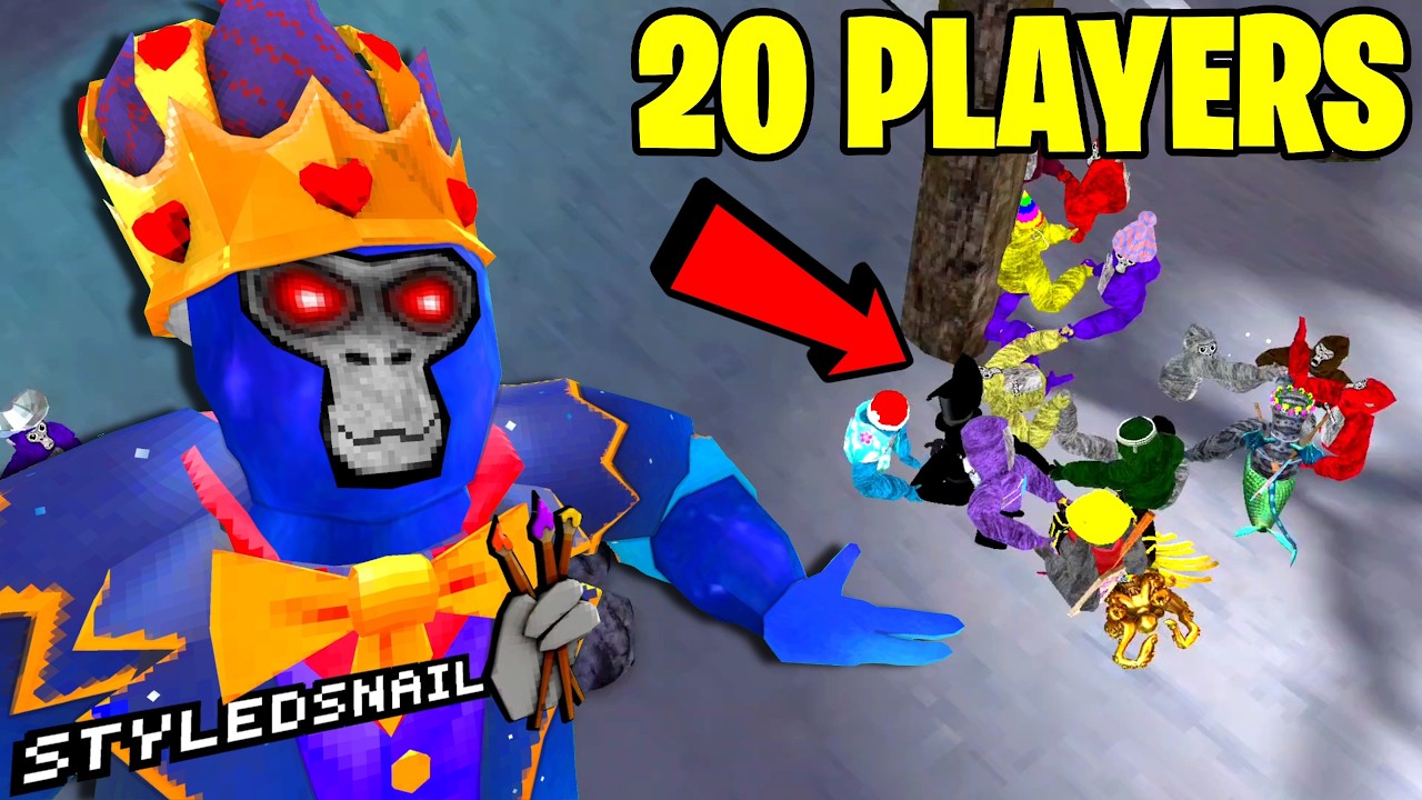 20 Player Gorilla Tag is INSANE!!! (Early Access)