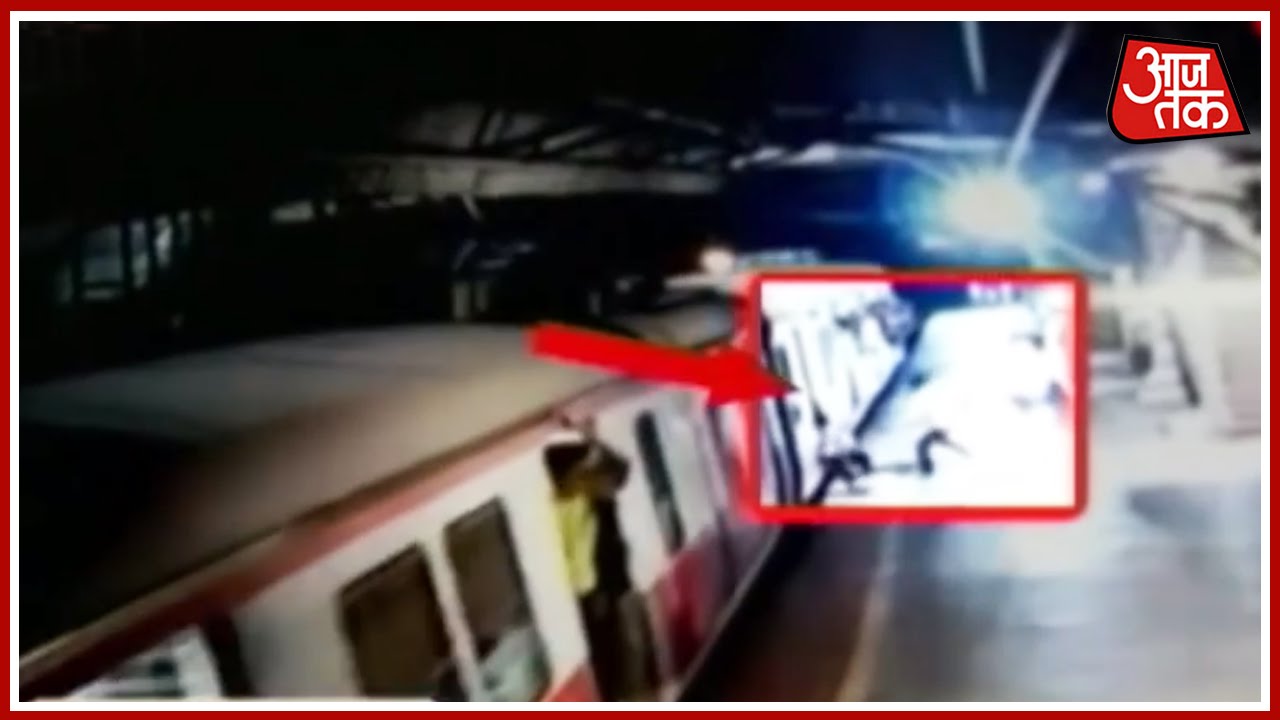 CCTV: Man Pushed Off Moving Local Train In Thane
