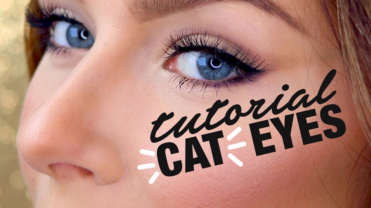 Cat Eye Makeup Tutorial Using Liquid Eyeliner