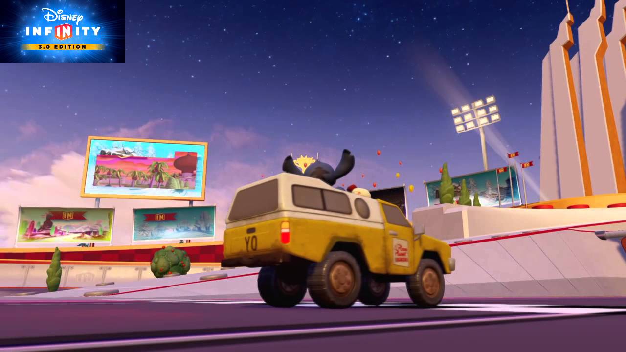 Disney Infinity 3.0 TOYBOX SPEEDWAY INTRO + FIRST RACE