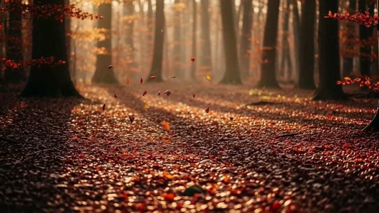 🧠 Brown Noise for ADHD Focus 🍂 Autumn Forest Ambience | Deep Concentration & Calm | 10 Hours