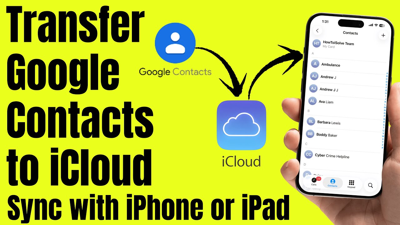 Transfer Google Contacts to iCloud and Sync with iPhone or iPad (2026)