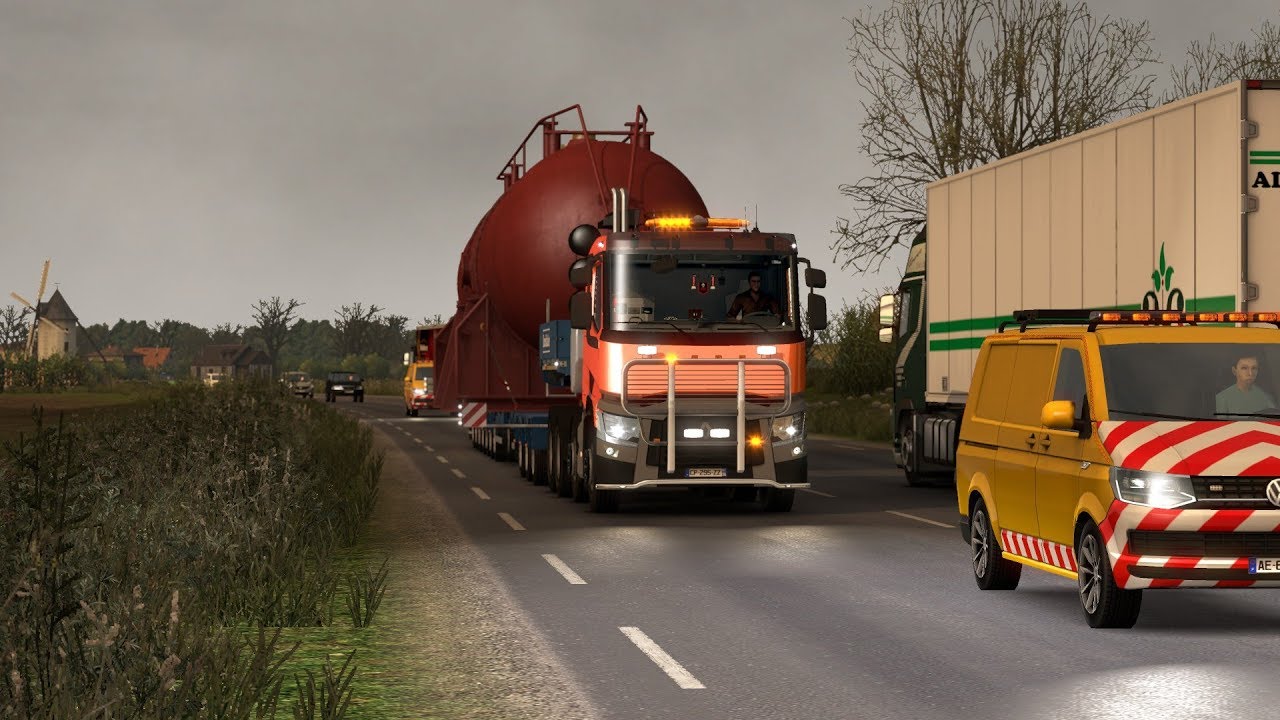 ETS2 1.30.2.2s (Vive la France+Special Transport DLC) - Renault Range T - Nantes (F) - Civaux (F)