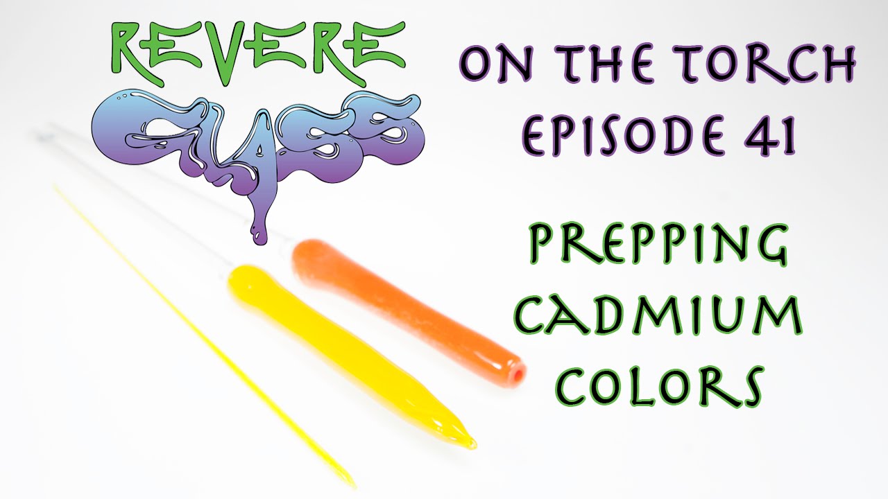 How to make Cadmium color Prep work (bright colors)  || REVERE GLASS ||