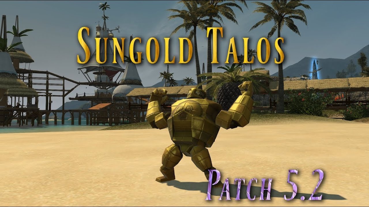 FFXIV: Sungold Talos Minion