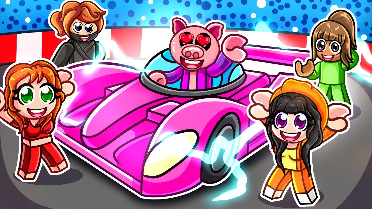 Rizzuju HOLKY jako NASCAR ŘIDIČ v Robloxu...