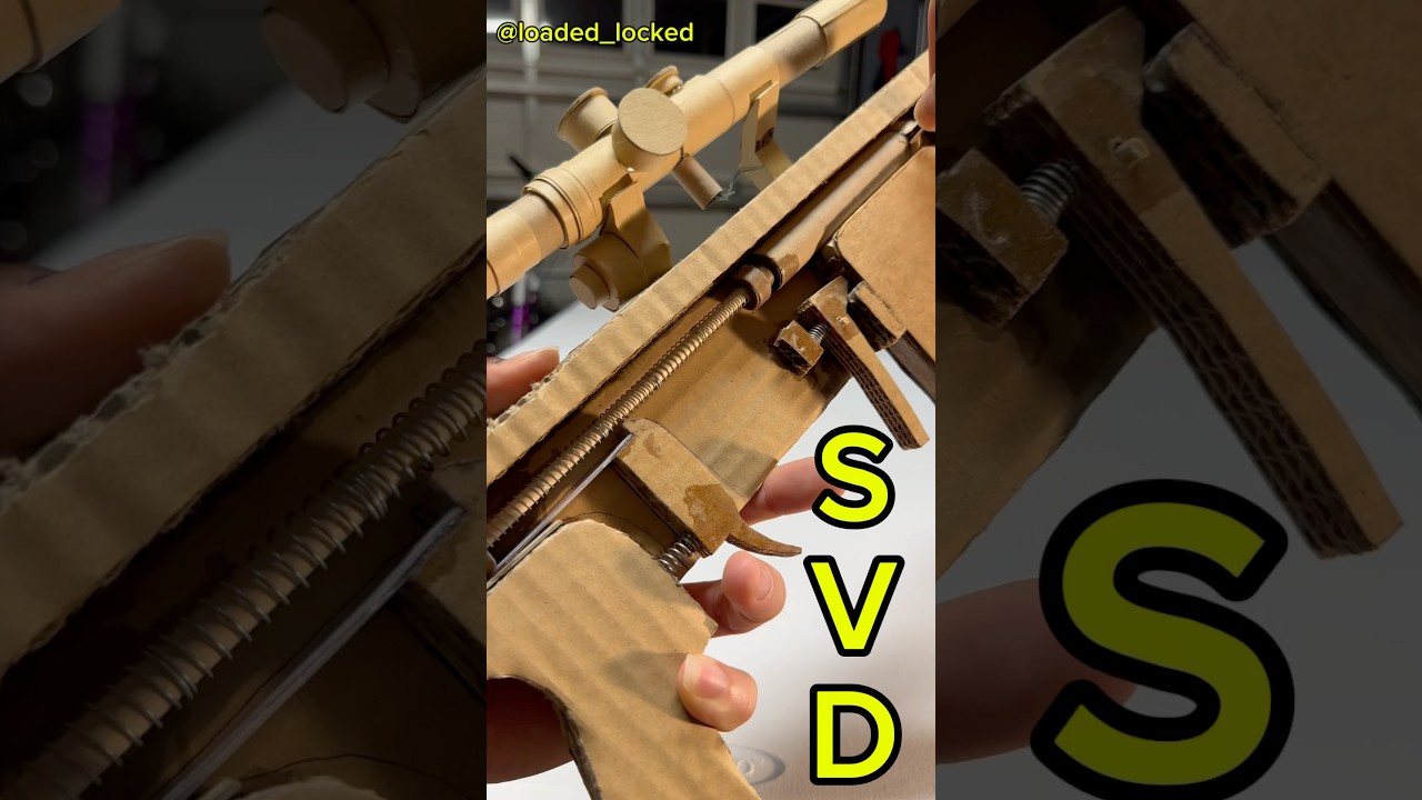 TUTORIAL⬆️How to make cardboardgun SVD