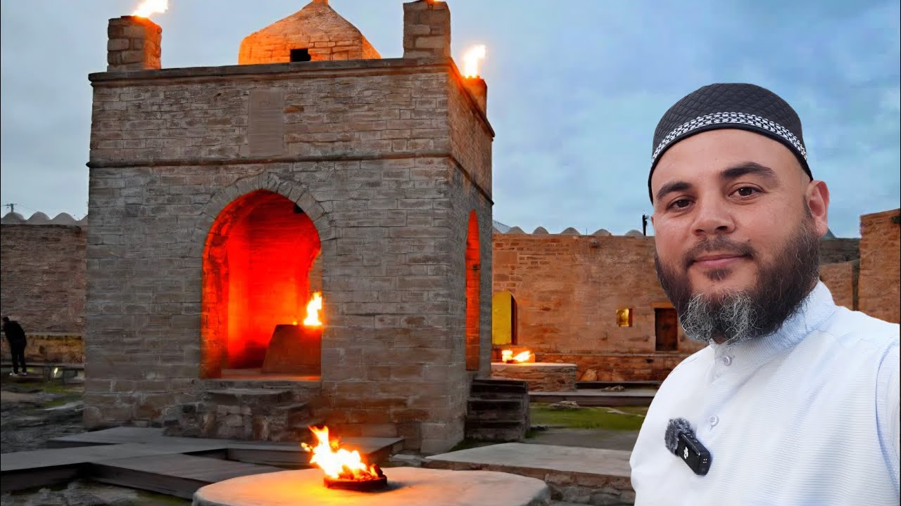 AZERBAYCANDA ATEŞE TAPILAN İLGİNÇ TAPINAK ATEŞGEDE 