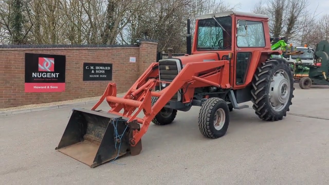 MASSEY FERGUSON 590 LOADER TRACTOR WALKAROUND VIDEO