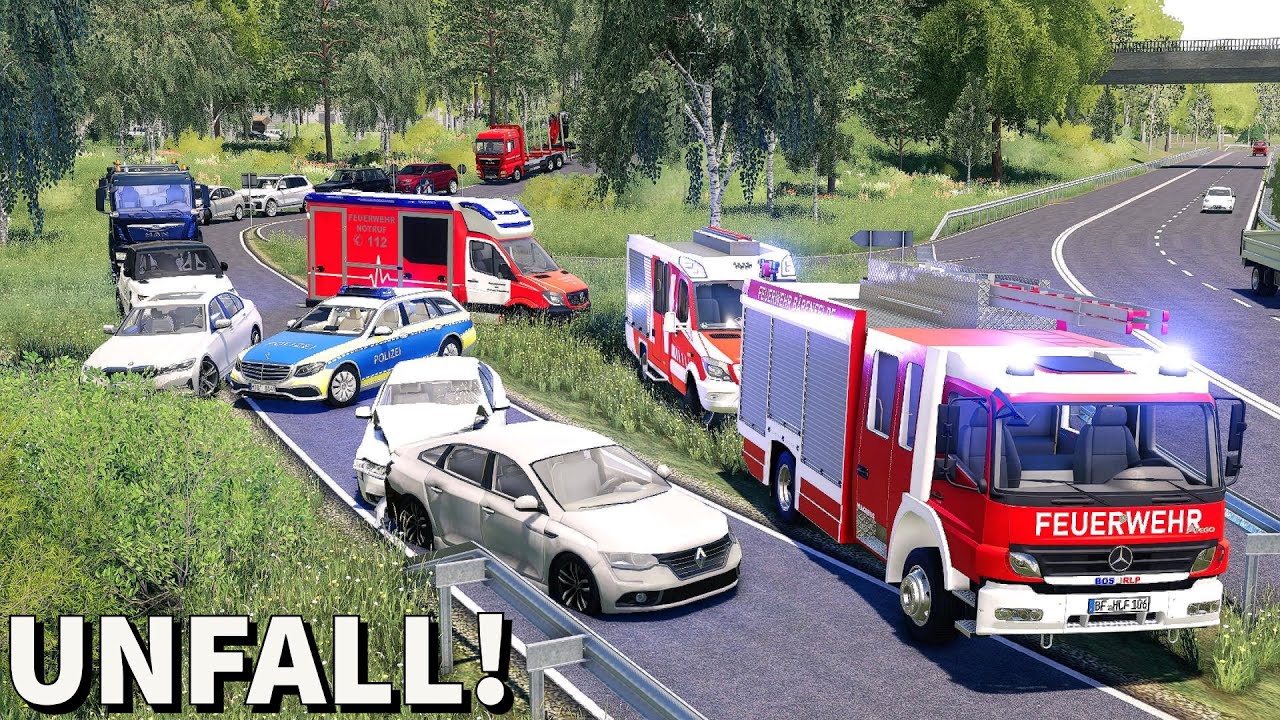 LS19 - Großer Stau nach Unfall auf Autobahn! [5|7] Feuerwehr Einsatz Woche