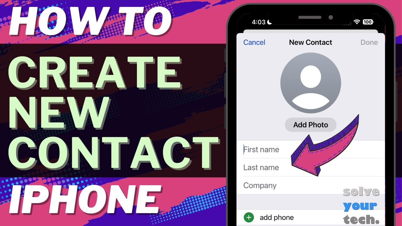 iOS 17: How to Create New Contact on iPhone