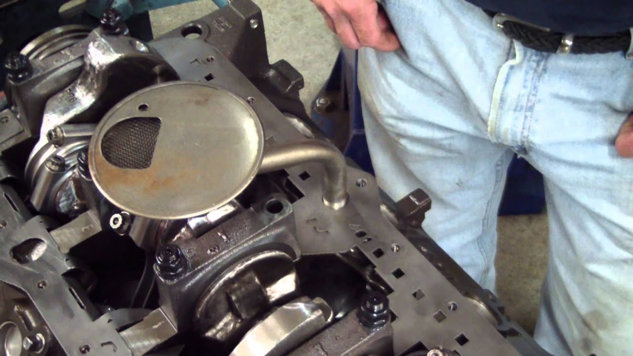 AMC 401 Crankshaft Oil Scraper and Oil Pan Work