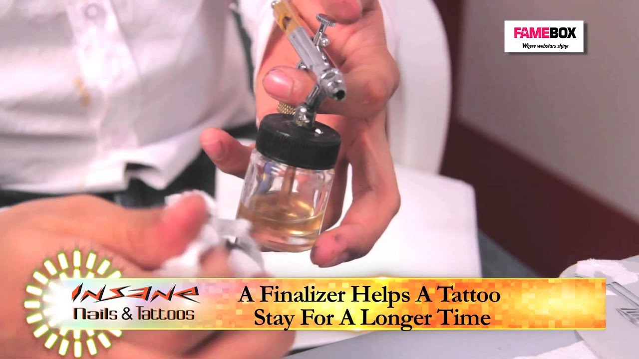 How to make a Temporary Tattoo with an Air Brush Gun | Trishul Spray Tattoo