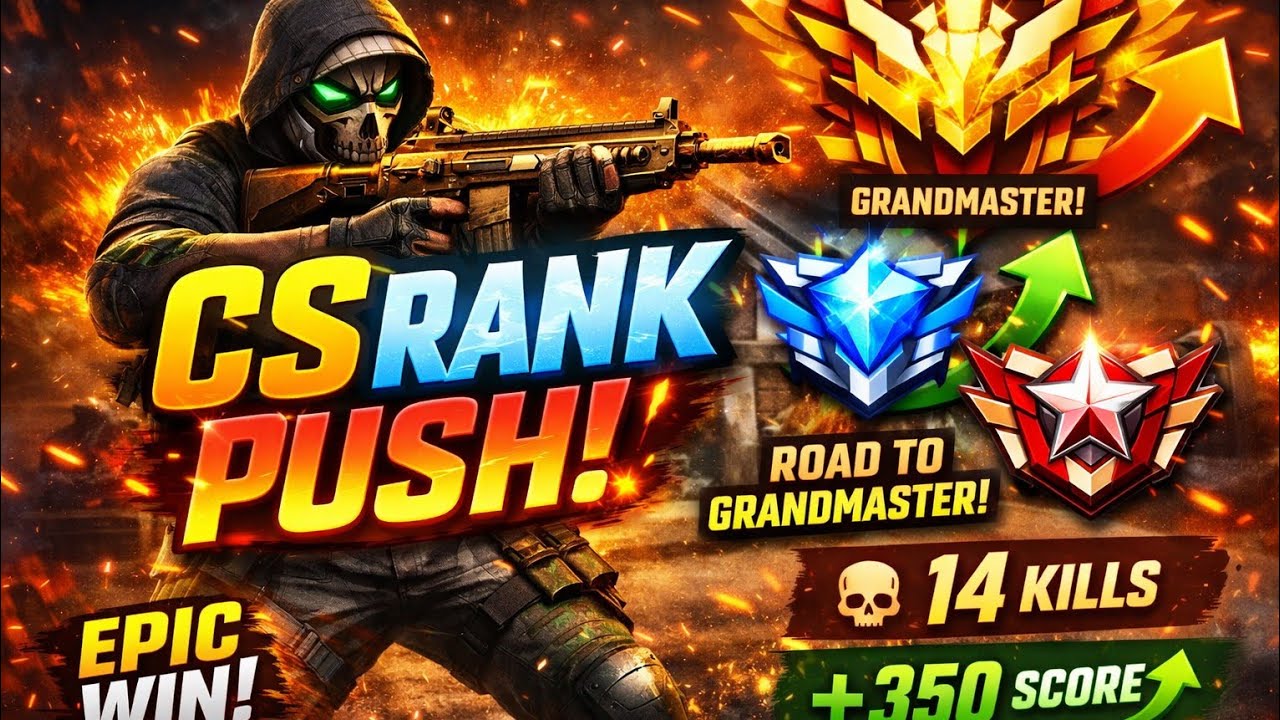 CS Rank Me Aaj Full G@me 🔥Skill Dikhega Aaj | CS Rank MatchAaj CS Rank Me Pro Play 💀