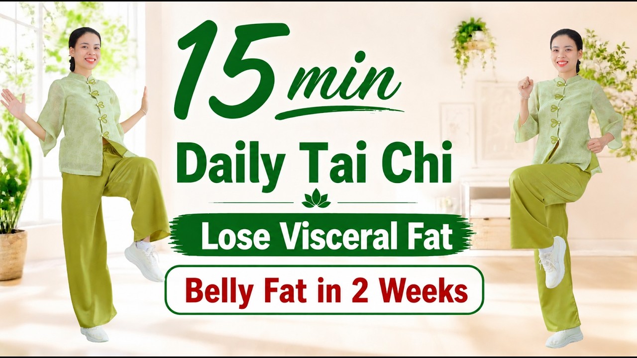15-Min Tai Chi Belly Fat Challenge | Reduce Visceral Fat in 2 Weeks